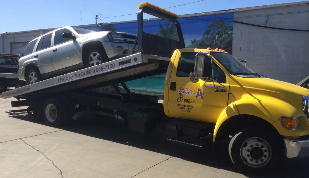 Cash For Cars Oakland premium Flatbed Tow Truck
